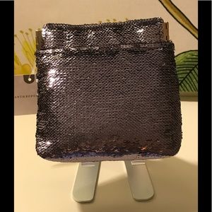 Anthropologie sequined purse pouch